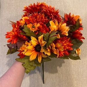 Faux Floral Stems in Autumnal Colors